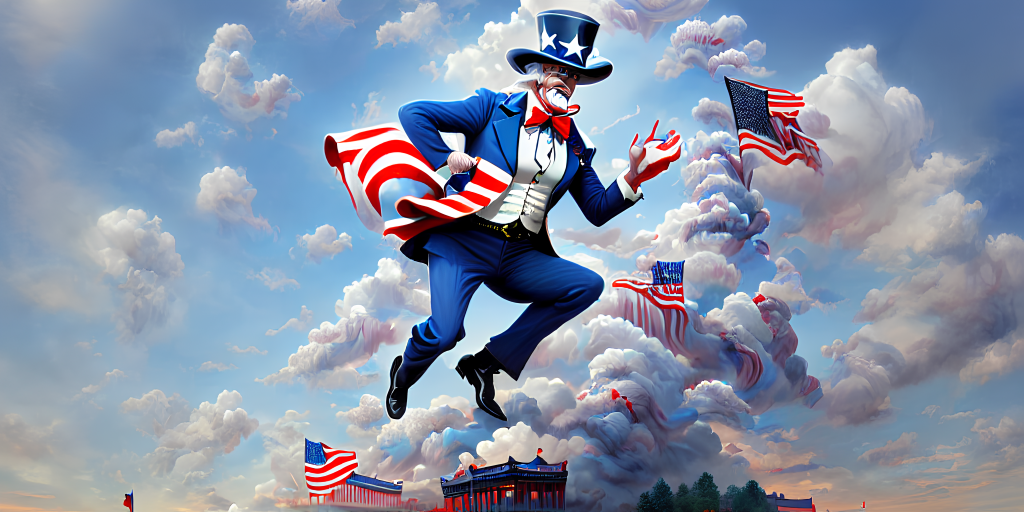 Unites States uncle sam friendly happy best friend