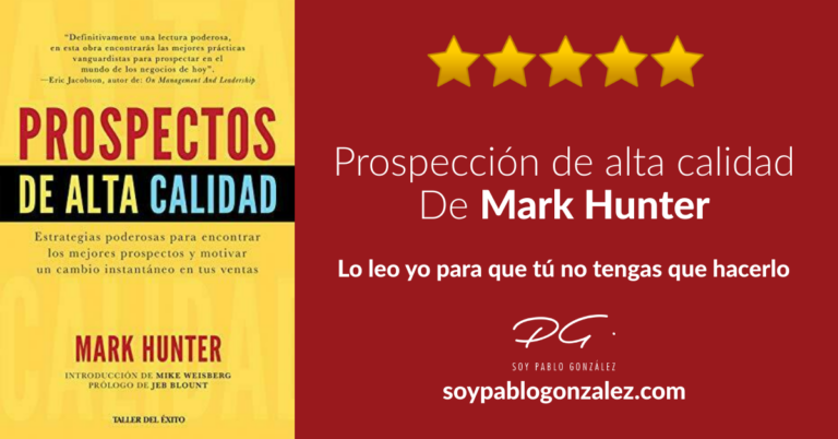 La portada del libro de Mark Hunter, "prospectos de la alta cada", con Lanzamiento y Jeff Walker.